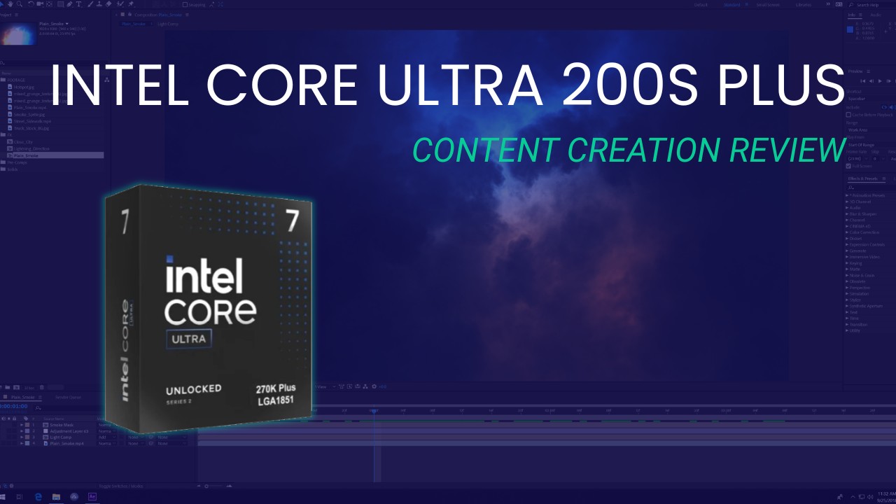 Review of Intel Core Ultra 200S Plus for Content Creation