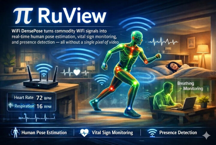 RuView Project Utilizes ESP32 Nodes for Presence Detection, Pose Estimation, and Heart/Breathing Rate Monitoring