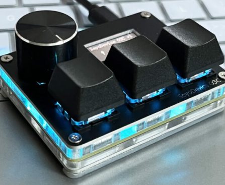 SayoDevice O3C 3-Key Hall-Effect Keypad Features 8,000Hz Polling Rate for Rhythm Games - CNX Software