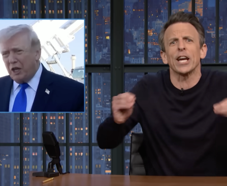 Seth Meyers Rants for 2 Minutes on Trump's Odd Paperclip Tale
