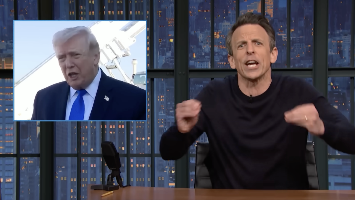 Seth Meyers Rants for 2 Minutes on Trump's Odd Paperclip Tale