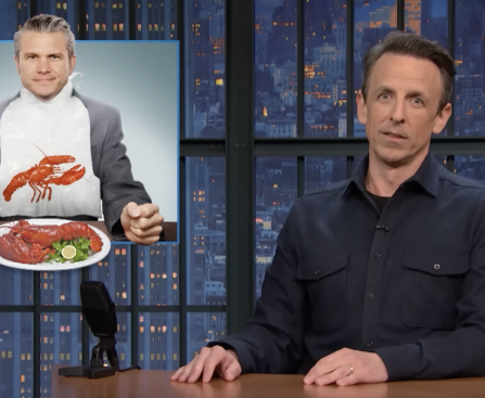 Seth Meyers Responds to Pete Hegseth's $93 Billion Spending in One Month
