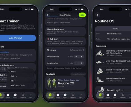 SmartGym Unveils Significant Update Including Stretch Recommendations, Routine Portions, and Improved Training Load Monitoring