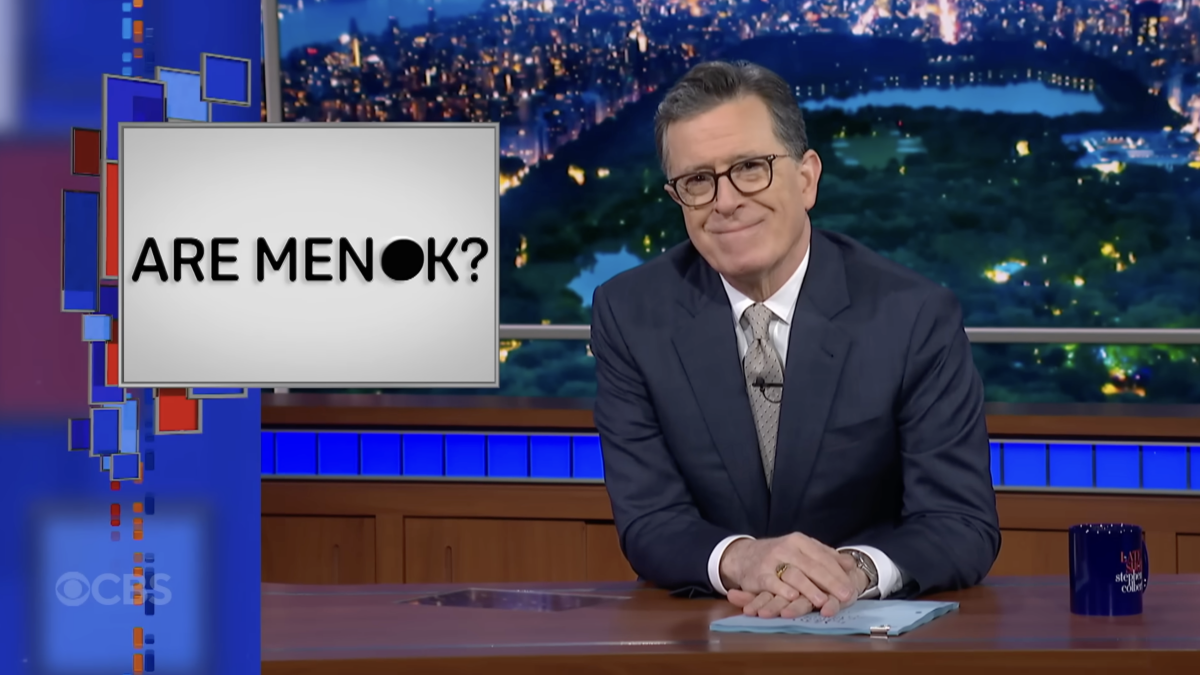 Stephen Colbert Explores Looksmaxxing, Questions Men's Well-being
