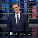 Stephen Colbert Joyfully Highlights the Top Signs from the No Kings Protest