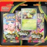 The Pokémon TCG Perfect Order Chikorita 3-Pack Blister is below market price on Amazon