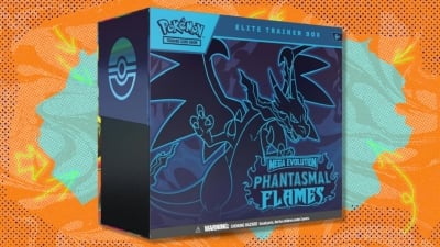 The Pokémon TCG Phantasmal Flames Elite Trainer Box is near market price on Amazon — save $7 compared to Walmart