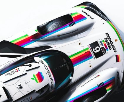 Apple and Porsche Debut Race Car Liveries Inspired by the 1980s at Laguna Seca