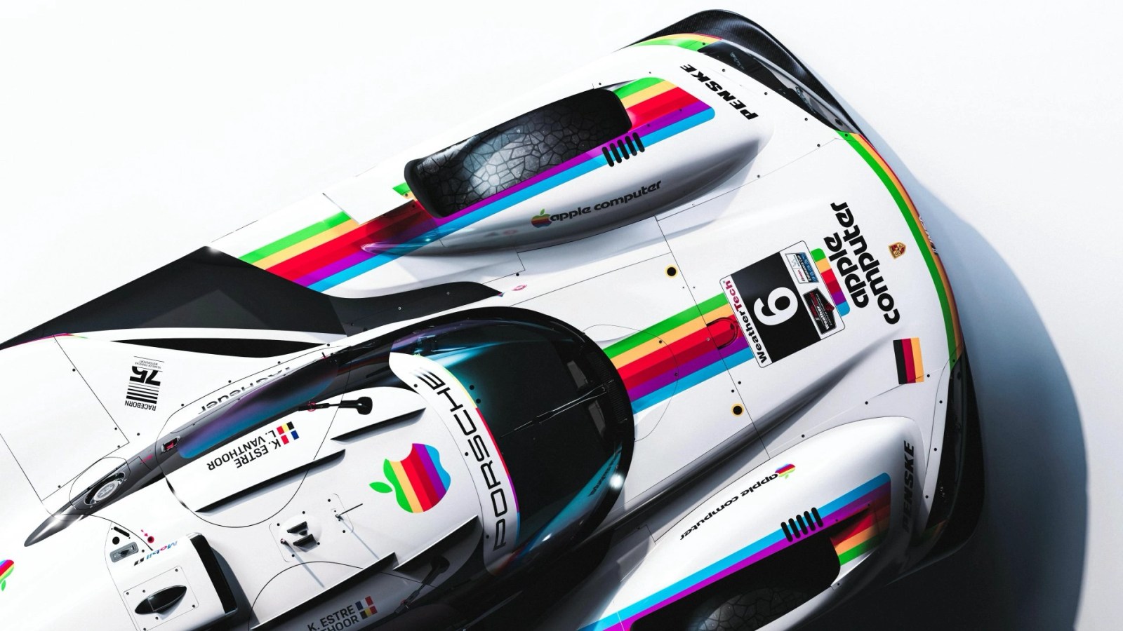 Apple and Porsche Debut Race Car Liveries Inspired by the 1980s at Laguna Seca