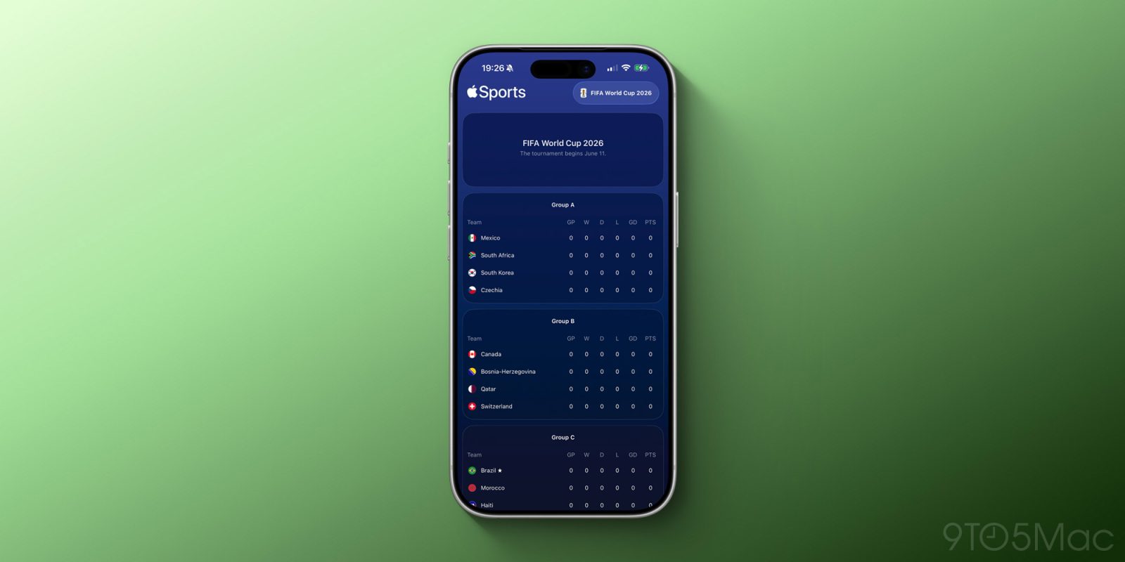 Apple Sports Broadens Coverage to Incorporate the 2026 FIFA World Cup