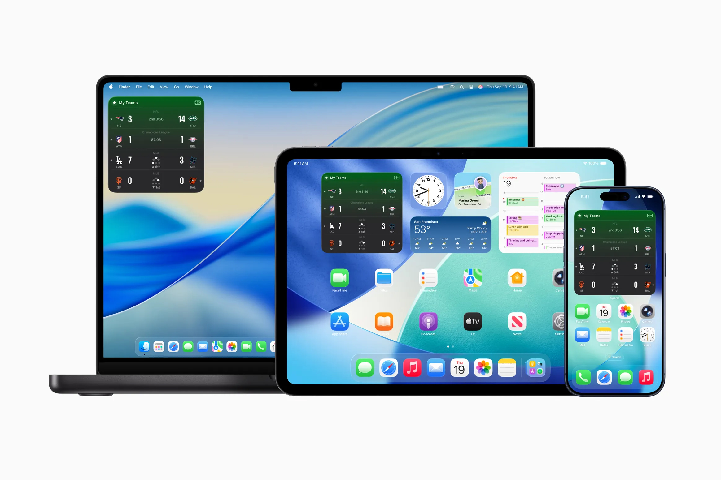 Apple Sports Introduces CarPlay Widget for Live Scores