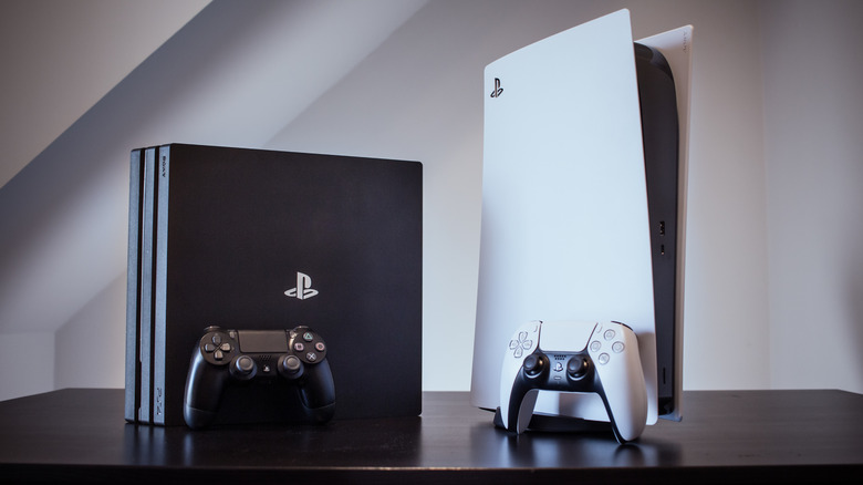 PlayStation 4 Pro console with DualShock controller.