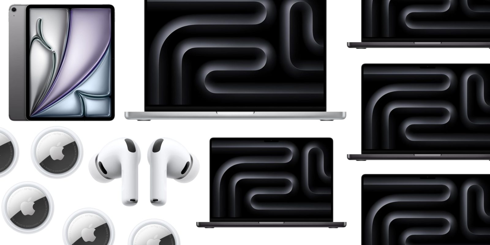 Current Offers: $200 Discount on M5 Pro MacBook Pro, Savings on AirPods 4/Pro 3, M3 iPad Air, and AirTag Clearance Priced from $14