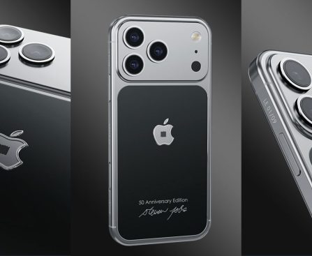 Custom iPhone Up for Sale Showcasing a Piece of Steve Jobs' Iconic Turtleneck