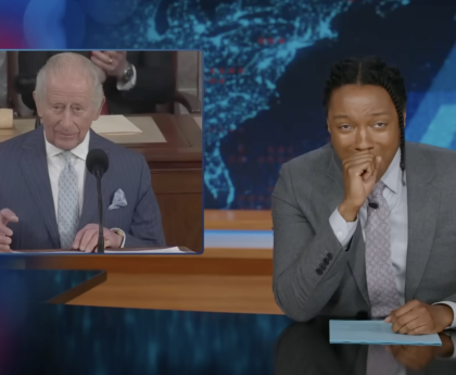 Daily Show's Josh Johnson Reacts to King Charles Dropping Jokes in Congress