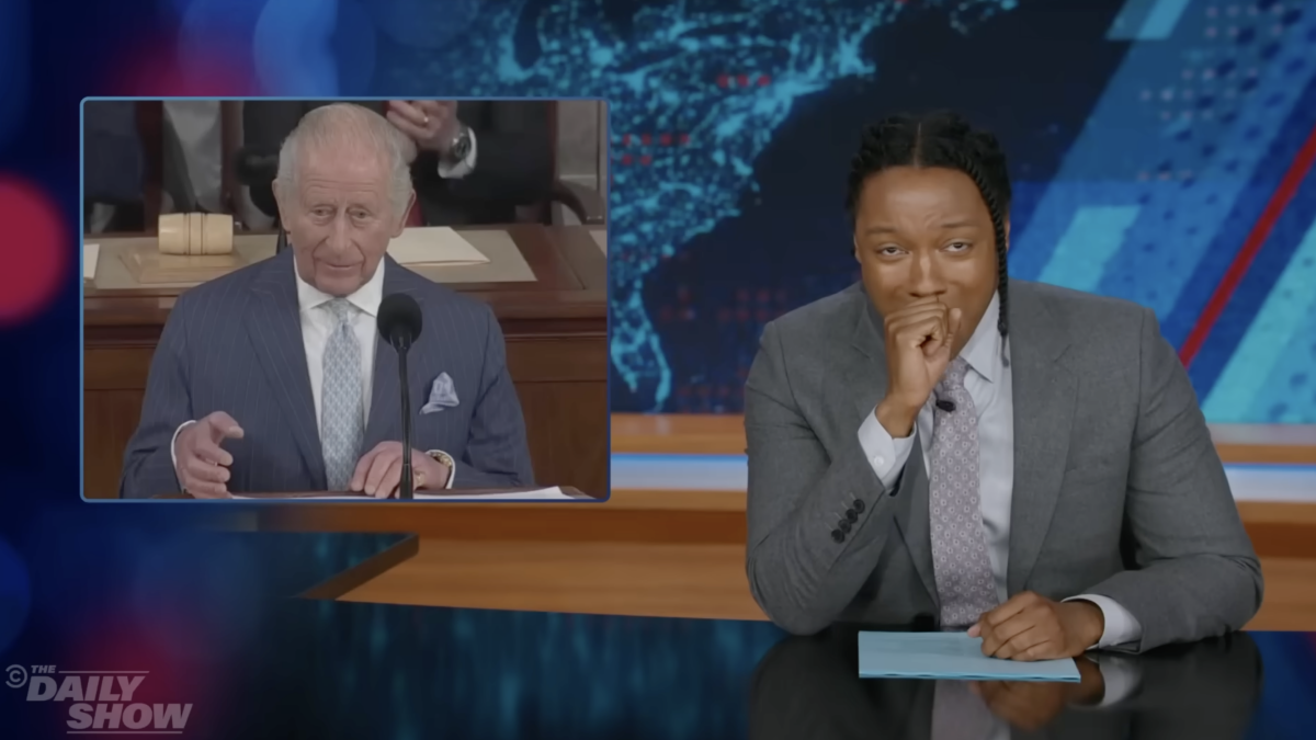 Daily Show's Josh Johnson Reacts to King Charles Dropping Jokes in Congress