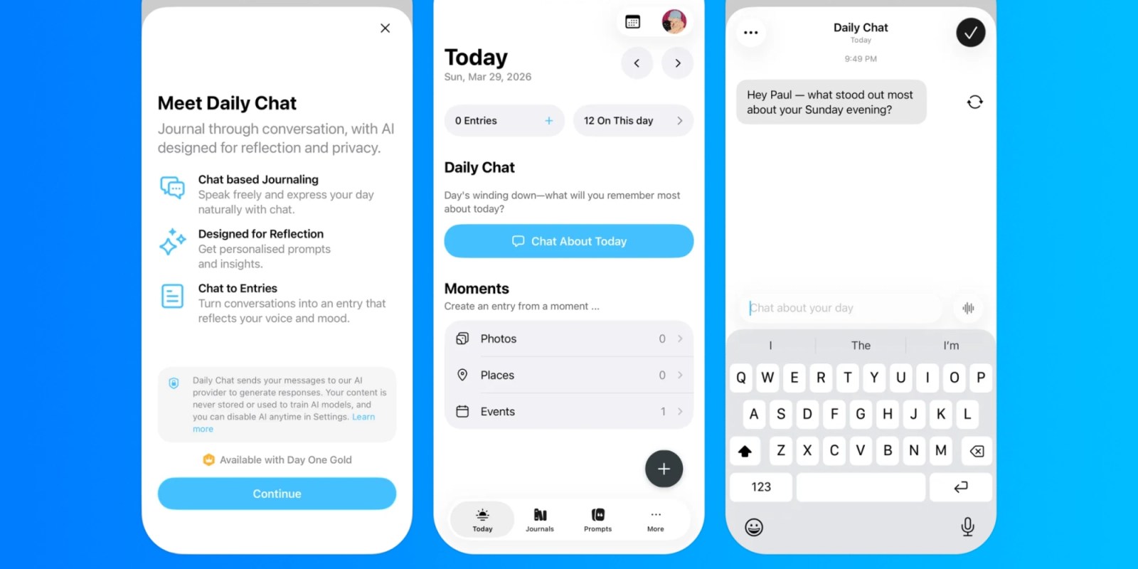 Day One Journaling App Introduces 'Gold' Plan With AI Summaries and Daily Chat Features