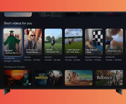 Dedicated Row for YouTube Shorts Added to Google TV