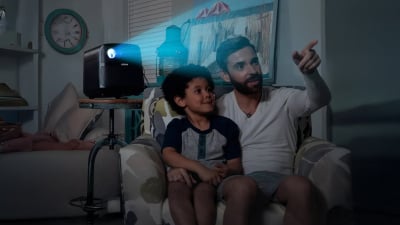 Enjoy a movie night anywhere with this portable projector, now just $68