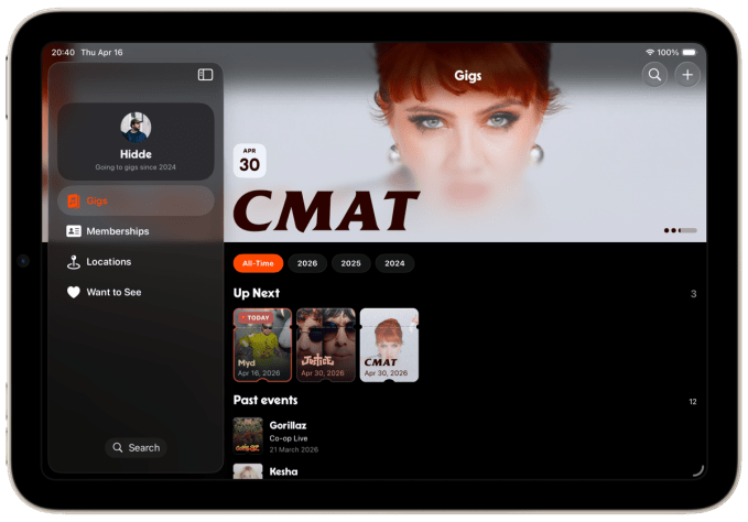 Gigs Transforms Your Concert History into a Personal Live Music Archive