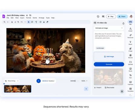 Google introduces avatar control via prompts in Vids app