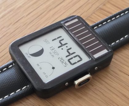 LightInk: Solar-Powered ESP32 E-Ink Smartwatch with 10-Month Battery Life - CNX Software
