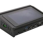 Mekotronics R57-5S: Rockchip RK3576 Mini PC & Digital Player with 5-Inch Inclined Touchscreen Display