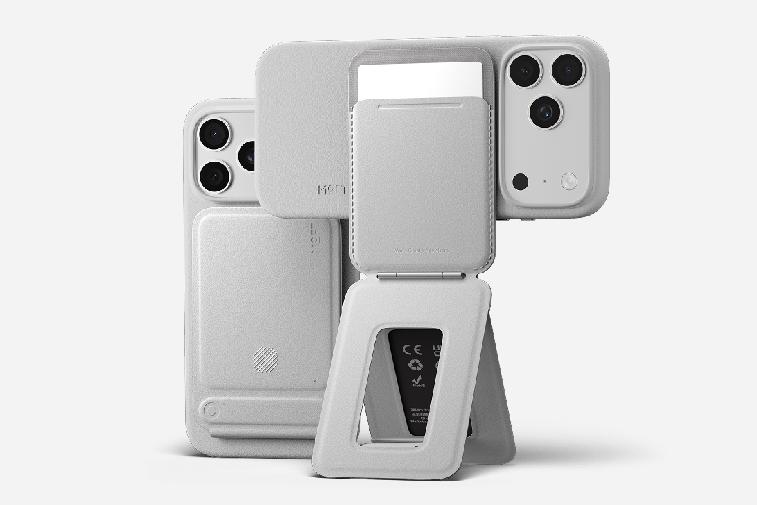 Moft Enhances Magnetic Tripod Wallet with Tracker and Shutter Button