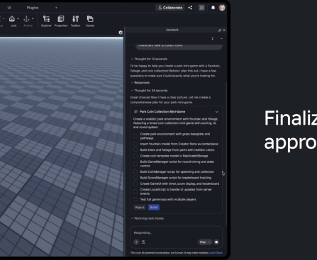 Roblox's AI Assistant Gains New Agentic Tools to Plan, Build, and Test Games