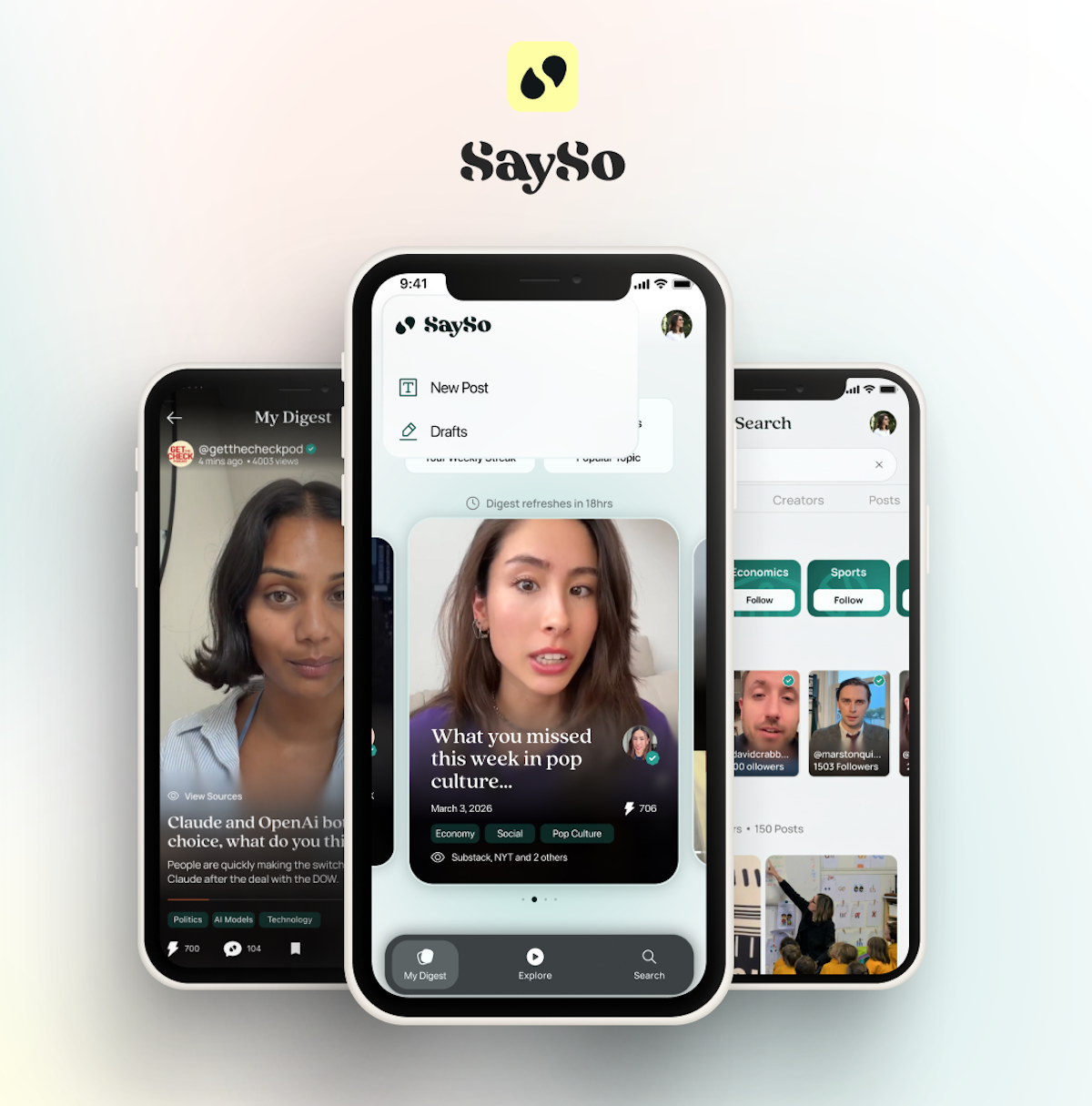 SaySo: A New Short-Form Video App Restoring Trust in News