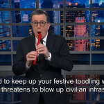 Stephen Colbert Responds to Trump's Easter Threats to Iran Regarding Strait of Hormuz Closure