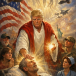 Trump Is Posting Even More AI-Generated Trump-Jesus Fan Art