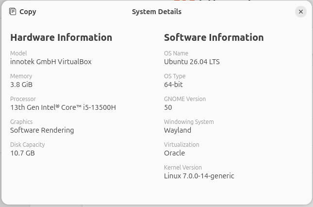 Ubuntu 26.04 GNOME 50 Wayland