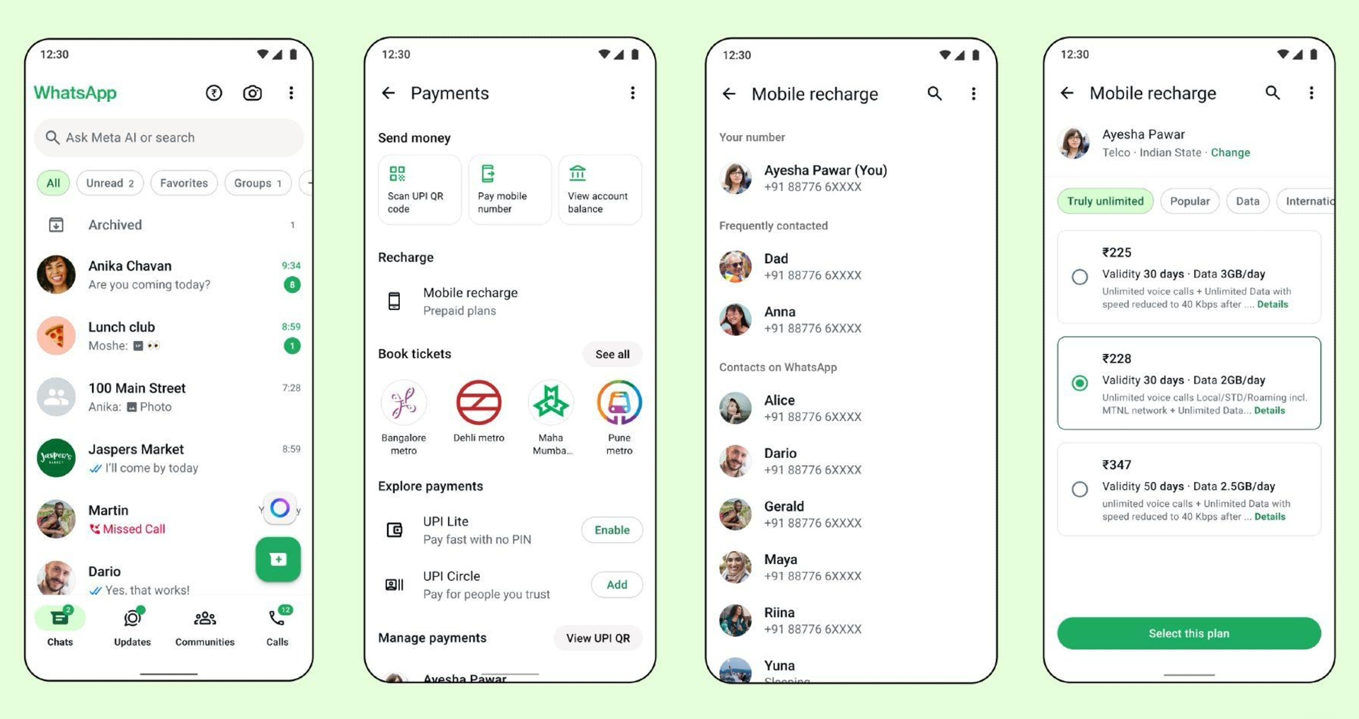 WhatsApp Introduces Prepaid Phone Recharges in India Amid Slow Payments Adoption