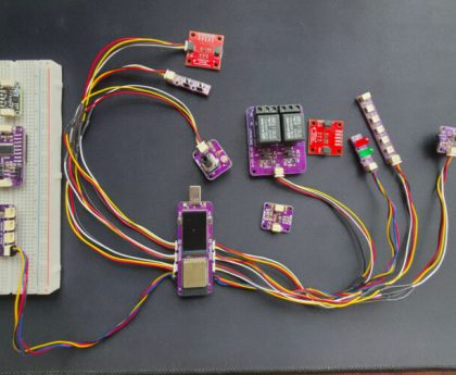 WiQwiic-32: Compact USB-C IoT Board with Eight Qwiic Connectors (Crowdfunding)