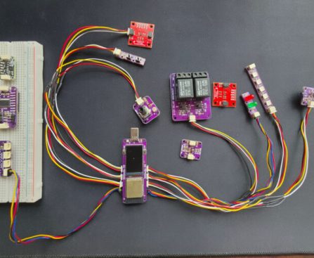 WiQwiic-32: Compact USB-C IoT Board with Eight Qwiic Connectors (Crowdfunding)