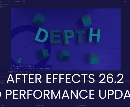 After Effects 26.2 Enhances Puget Bench 3D Performance