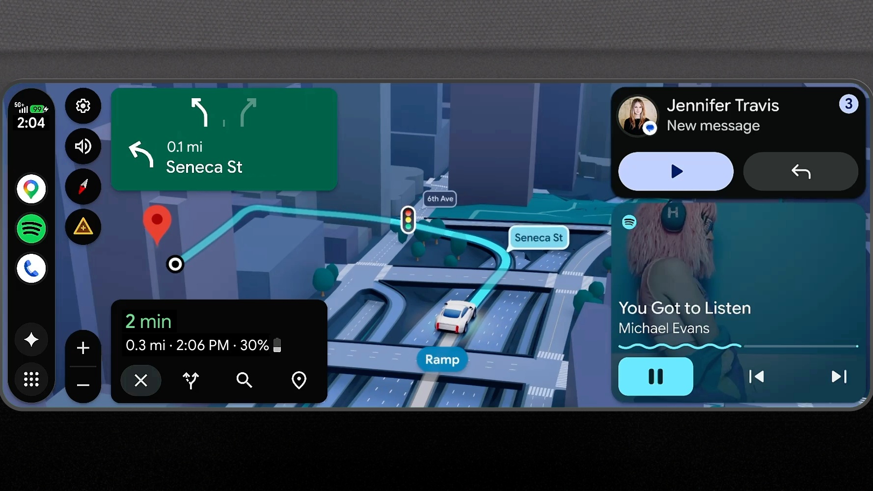 Android Auto Enhancements Google Maps Navigation and Showcases Gemini Features at Android Event