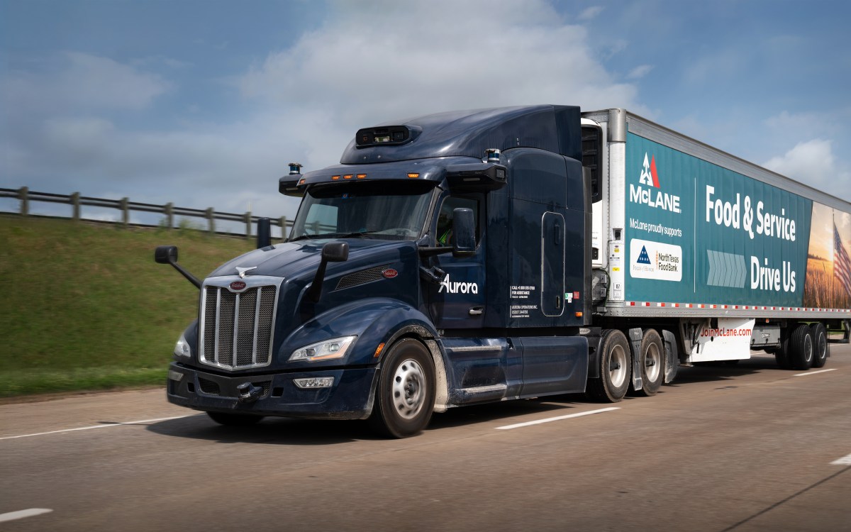 Aurora Secures McLane Partnership to Operate Driverless Truck Routes in Texas