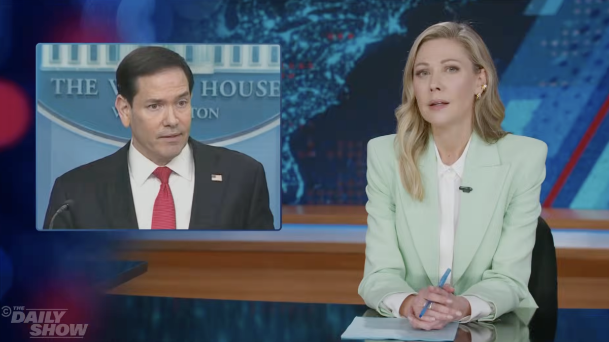 Desi Lydic Reacts to Marco Rubio's Use of Rap Lyrics on Iran