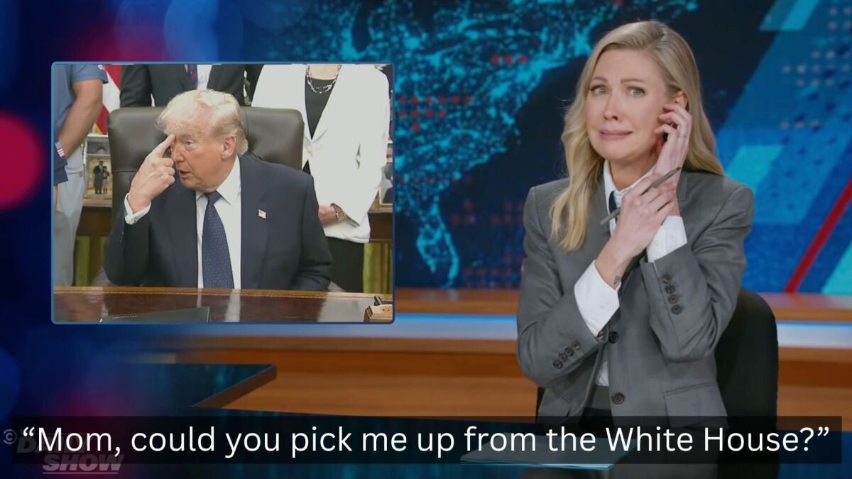 Desi Lydic Roasts Trump's Bizarre Children's White House Event on Daily Show