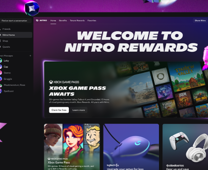 Discord Introduces Nitro Rewards, Offering Subscribers Free Access to Xbox Game Pass Base Tier