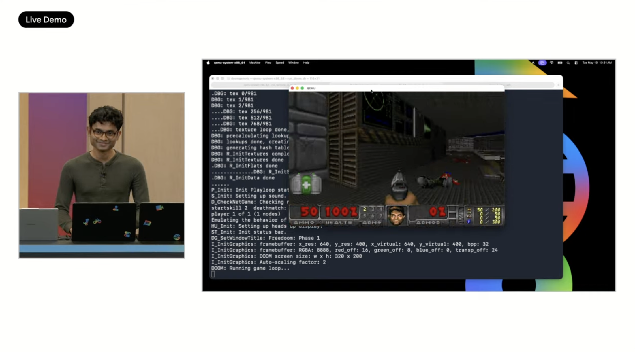 Google's Utilization of a MacBook Amid Live Demonstration at Google I/O: Truth or Myth?
