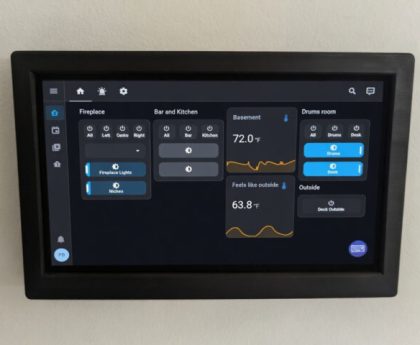 HAUI 3Gang Touch Display: 7-Inch Wall-Mount Home Assistant Dashboard with MQTT Support