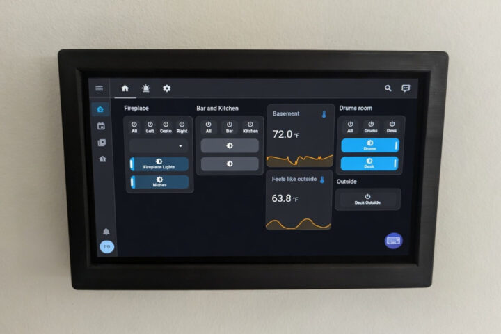 HAUI 3Gang Touch Display: 7-Inch Wall-Mount Home Assistant Dashboard with MQTT Support