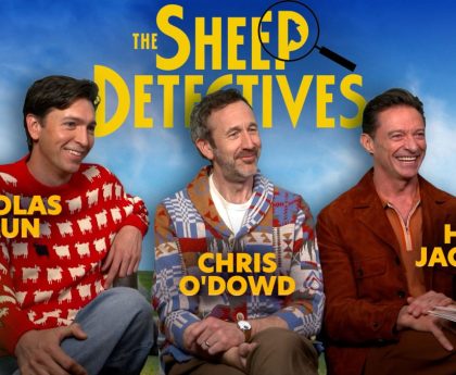Hugh Jackman and Sheep Detectives Co-Stars Challenge Their Movie Trivia Skills