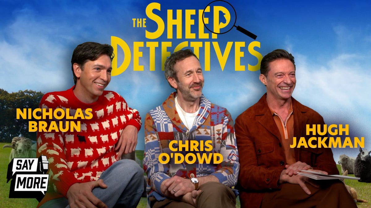 Hugh Jackman and Sheep Detectives Co-Stars Challenge Their Movie Trivia Skills