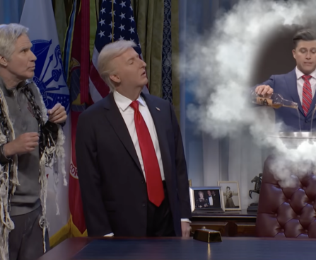 Jeffrey Epstein's Ghost Visits Trump in SNL Season Finale Cold Open