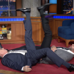 John Krasinski's Interview with Stephen Colbert Takes a Thrilling Turn
