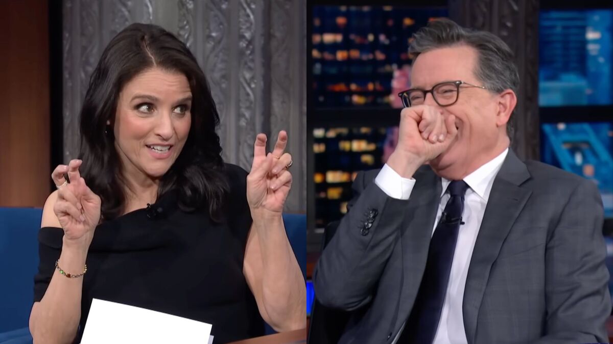 Julia Louis-Dreyfus Delivers a Veep-Style Roast to Stephen Colbert